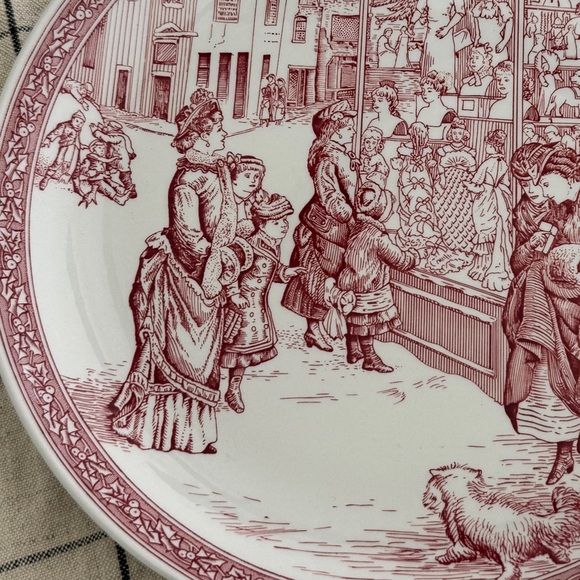Vintage Spode blue room collection decorative plate christmas no. 4 victorian - Picture 3 of 3